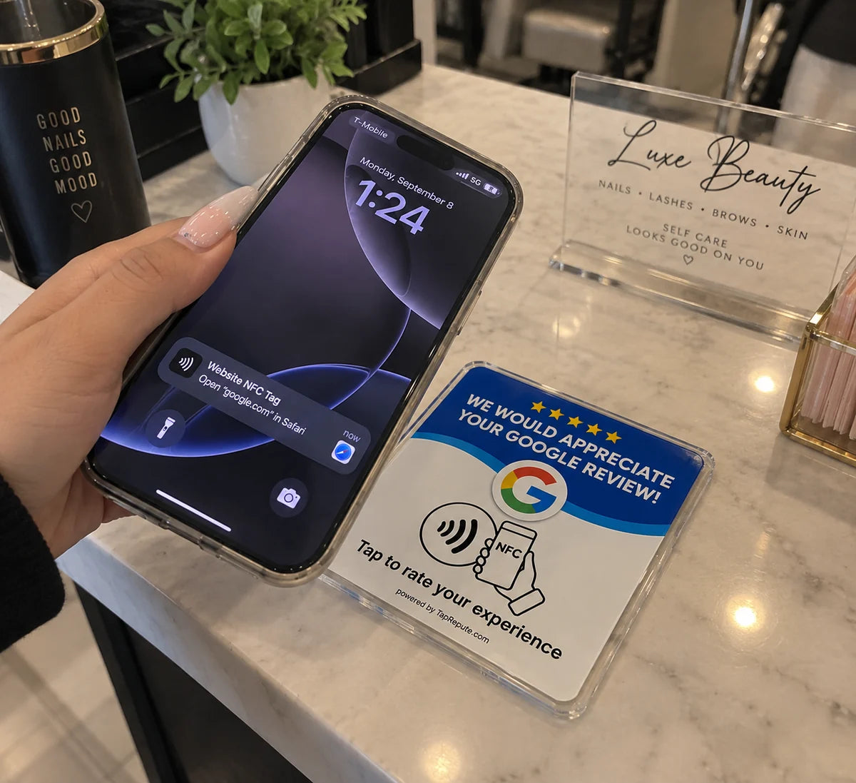 Tap to Review Card
